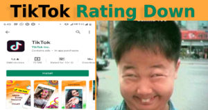 TikTok rating down