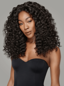 Deep wave hair extensions for a fresh and youthful look